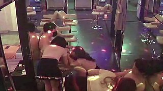 Hot Asian Brothel Girls Take Turns Sucking Cocks