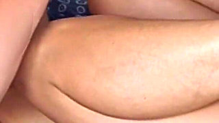 Hotwife receives second cumshot on her belly after rough missionary fucking