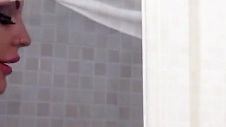 The friend of Phoenix Madina is so horny that she could have blocked the shower