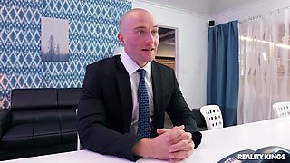 Zac Wild's Intense Office Encounter with Interracial Heat