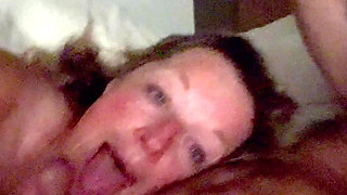 Wife Wakes up and Sucks Cock