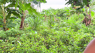 stepsister wanted a mango and ended up swallowing milk in public