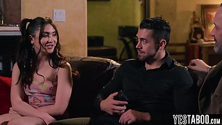 Stepdaughter had sex in front of stepdad