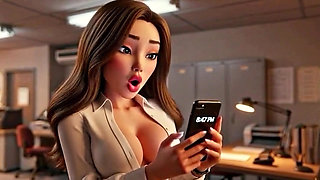 Copy Room Slut - Horny office girl gets fucked in the copy room