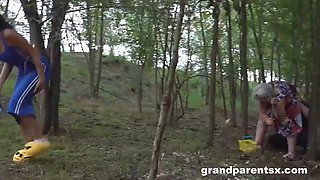 Dave Heard Fucks Boni Curly Doggy Style in Mushroom Picking Fetish