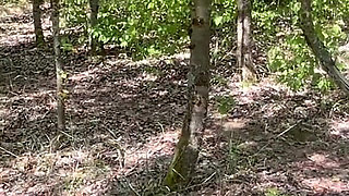 Caught Hiking Naked & Masturbating in the Forest