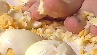 I crush your nuts like these eggs!