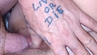 Amateur Wife Butt Fucked and Filled with Cum