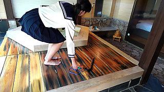 Dripping Uniform, Restrained in a Bathtub, off-campus Lesson