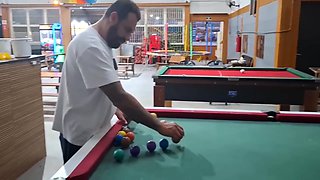 She Couldnt Play Pool, But She Knew How To Take A Cue In Her Pocket
