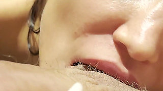 Monika Fox POV Blowjob, Handjob, Rimming and Gets Cum on Stomach in Hotel with Lover!