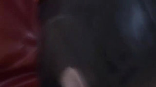 Latex Danielle try first blowjob