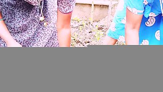Indian Villege Threesome. Village Forming Maid Sisters Fucking Land Owner. Telugu Dirty Talks.