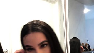 Shemale tranny enjoying solo masturbation