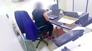 Boss Fucks Latina BBW in Office - Legs Shaking Hardcore POV