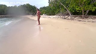 Melany Latina - Hot Sex On A Nudist Beach!! - Melani Latina