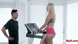Hot Gym MILF Vanessa Cage Gets Fucked Hard by Trainer - Big Tits PAWG Riding Cock
