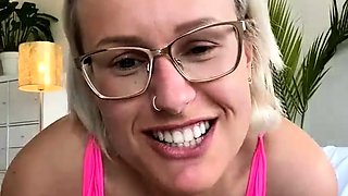 Big boobs milf masturbates with her dildo