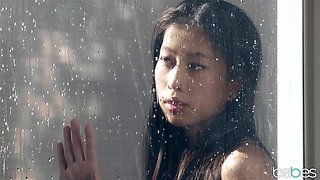 Jade Baker's Wet Lesbian Desire in a Wild Outdoor Night