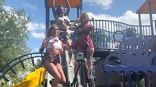 Big ass amateur blonde fucking POV in public