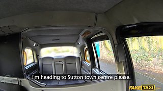 Faux taxi - uk plumper Anal Sex in the back of the famous taxi
