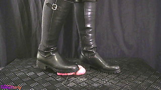 I Just Want to Crush Your Cock While Cleaning My Riding Boots - Balls Trample, Shoejob, CBT, Trampling, Bootjob, Stomping