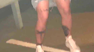 Golden Shower on a Street