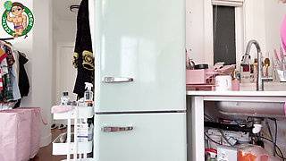 Petite Blonde Big Boobs Kitchen Cumshot Sextape One 4K