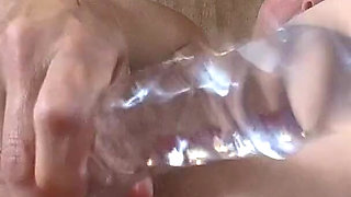 Look How Far This Double Ended Dildo Goes up My Ass