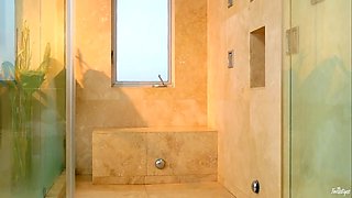Ashley Lane's tight ass gets worshiped in the shower - Twistys
