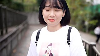 Asian preggo babe hairy pussy fingerfucked