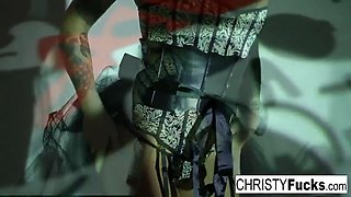 Christy Mack plays with her wet pussy