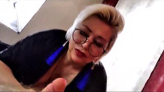 Blowjob as an Art... Faithful wife and cool mature bitch Aimee Hot MILF gives free cock sucking lessons...))