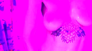 Amateur striptease and Solo masturbation