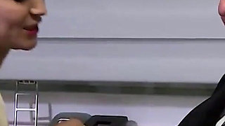 Horny Secretary Rides Hard Cock of Her Old Boss