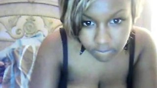 Ebony Amateur on Webcam