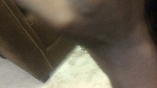 Petite Ebony Teen Student in Hot Sex & Slow Blow Job Close up