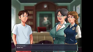 Summertime Saga: My College Principal Caught Me Jerking Off in Class
