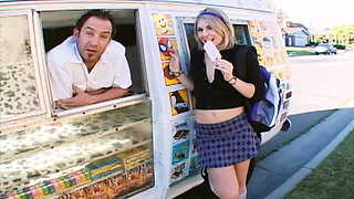 Sexy Ice Cream Scene-4_blonde Teen with Small Tits Gets a Load in the Ice Cream Truck