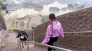 Huge cock stud foursome with his clone and his girlfriend