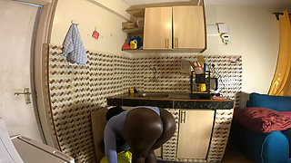 Horny Plumber Drilling Her Big Ass