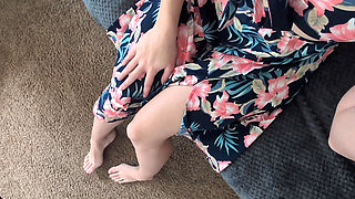 POV Solo Masturbation in Dress