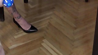Slave Girl Lexi Feedong of Floor