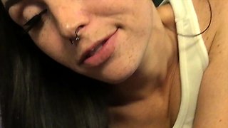 Sexy small titted brunette Judy C