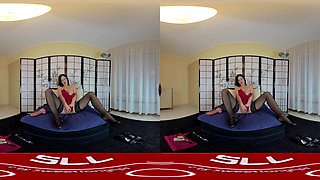 The Horny Nun - Costume Nun Lingerie Toying - Sexlikereal