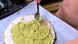 Latina teen Renae Cruz hot solo dildo masturbation