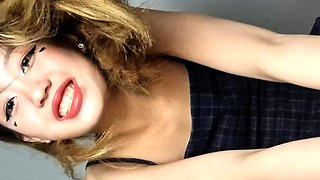 Hot Japanese Teen Removes Her Bra And Masturbates