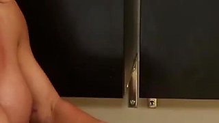 Spectacular brunette MILF loves getting fucked in the bathroom