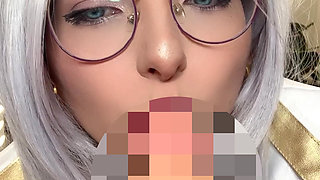 FRIEREN REAL LIFE HENTAI Cosplay girl BLOWJOB