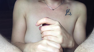 Busting Nut Rivers on My Juicy Tits - Epic Cum Explosion!